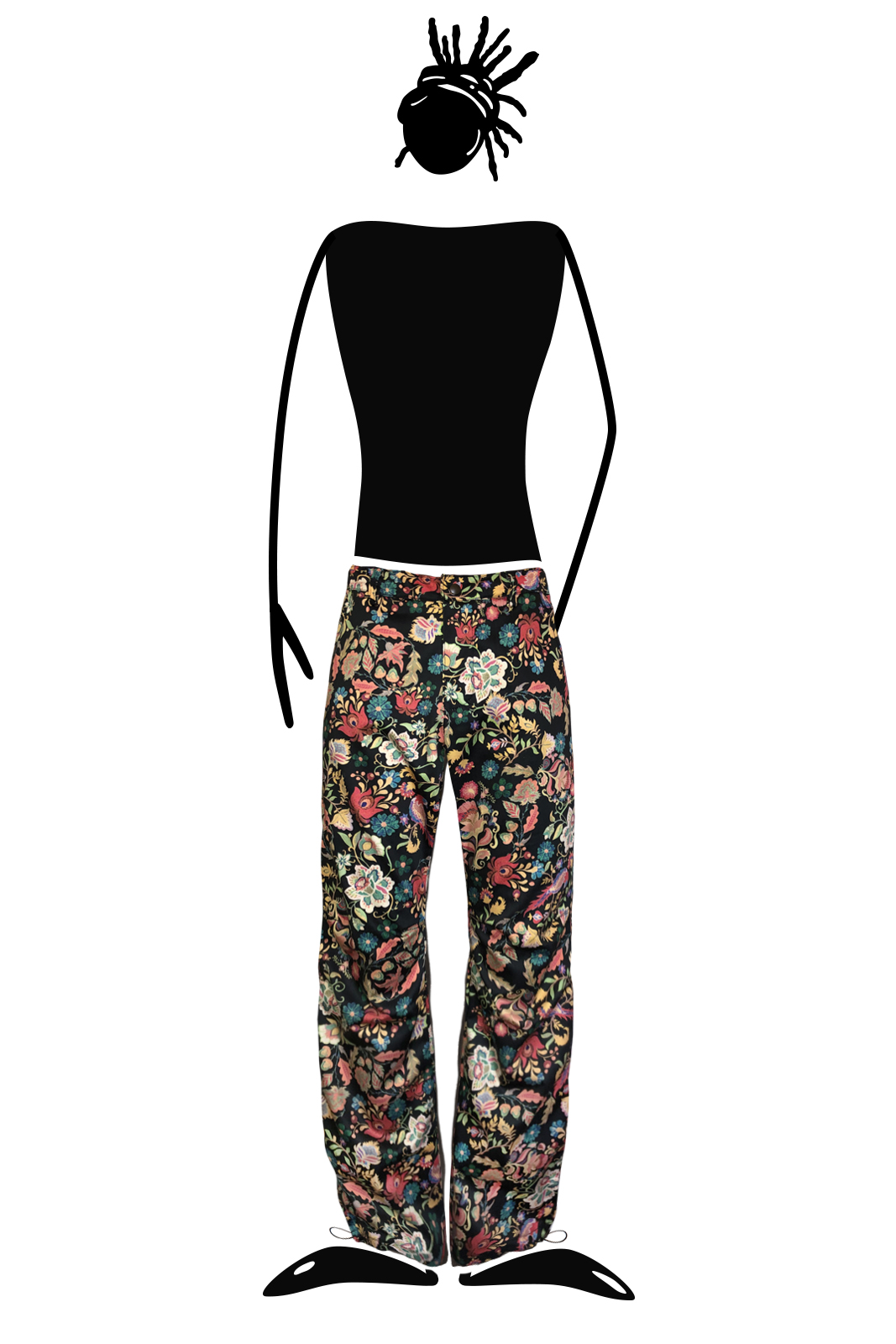 Billy T Velvet Wide-Leg Pants 