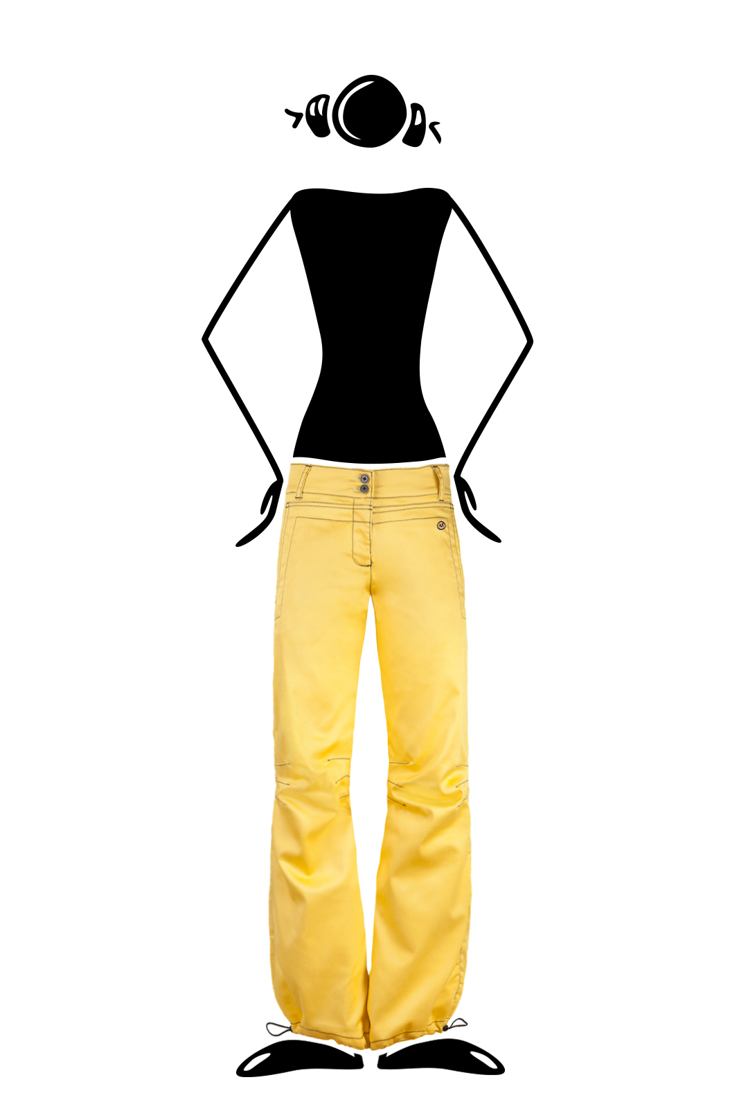 Pantalone arrampicata donna in velluto KATY ⋆ MONVIC ⋆ Made in