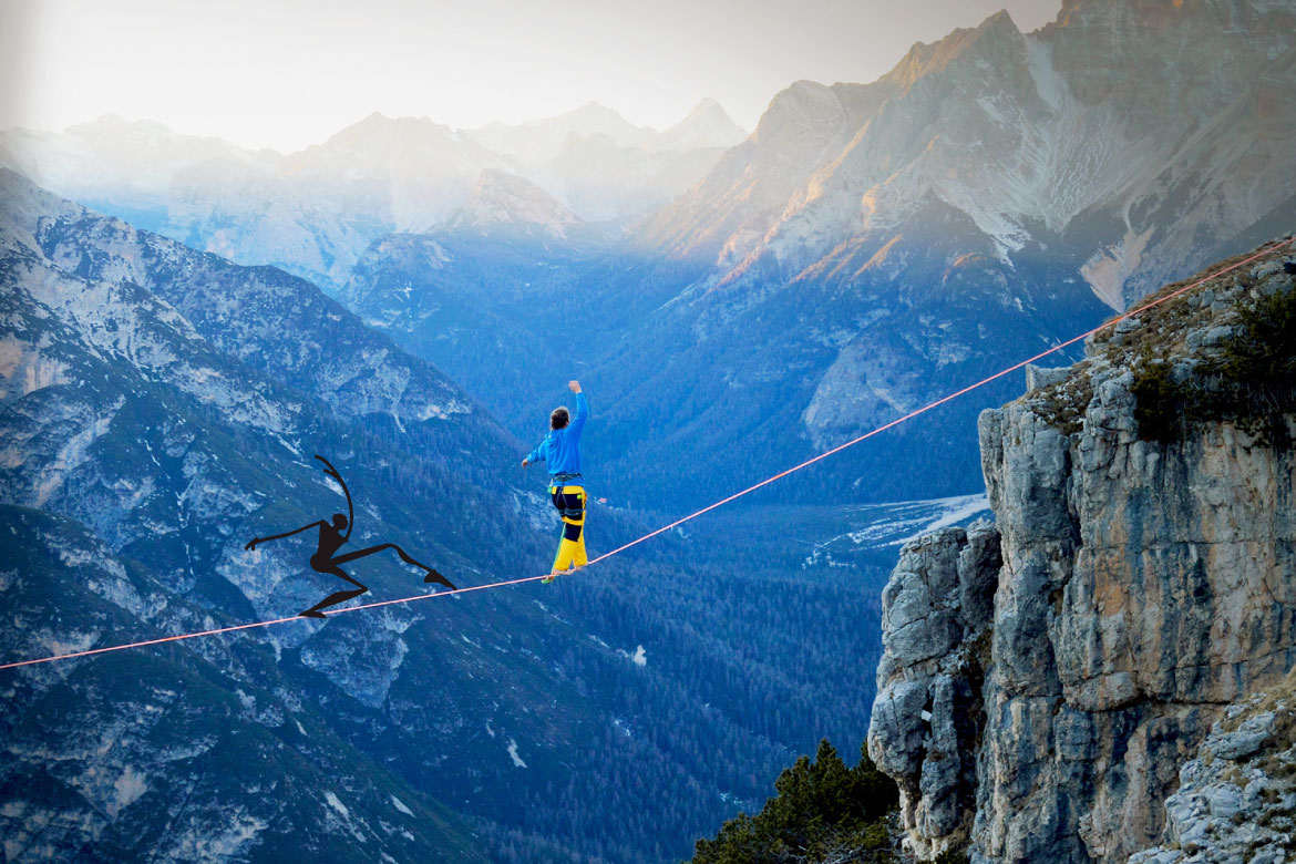 Slackline: suspended between balance and the search for freedom ⋆ MONVIC